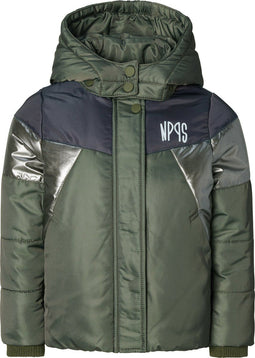 Noppies Kids Jas Nijega - Meidenjas - Afneembare capuchon waterafstotend - Deep Depths - Maat 110