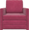 vidaXL - Vloersofa - Bed - 2-in-1 - Wijnrood - 74x77x81 - cm - Velvet