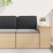 vidaXL - Ligbedkussen - voor - Rugleuning - Zwart - 60x40x12 - cm - Oxford - Stof