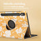 imoshion Tablet Hoes - Geschikt voor Samsung Galaxy Tab S9 11.0 inch - 360° Draaibare Design Bookcase 2.0 - Yellow Flowers