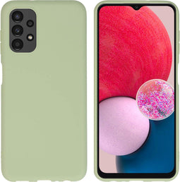 iMoshion Hoesje Geschikt voor Samsung Galaxy A13 (4G) Hoesje Siliconen - iMoshion Color Backcover - groen