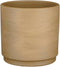 Mica Decorations - Plantenpot/bloempot - terracotta - taupe/beige mat - D22/H21 cm