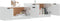 vidaXL - Tv-meubel - 158,5x36x45 - cm - bewerkt - hout - wit