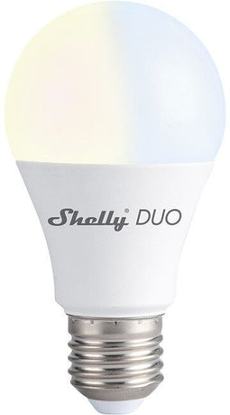 Shelly WiFi LED-bulb Duo - Losse Lamp - 800lm - Wit