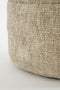 Mica Decorations Opbergpoef - H41 x Ø42 cm - Multifunctioneel - Lichtgrijs