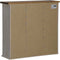 vidaXL - Hangkast - HALDEN - 2 - schuifdeuren - 75x22,5x70 - cm - grenenhout - wit