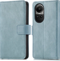imoshion Hoesje Geschikt voor Oppo Reno 10 Pro / Reno 10 Hoesje Met Pasjeshouder - imoshion Luxe Bookcase - Lichtblauw
