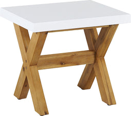 OLBIA - Tuinset 6-zits krukjes - Wit - Vezelcement