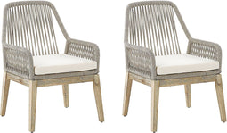 OLBIA - Tuinstoel set van 2 - Beige - Polypropyleen