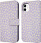iMoshion Hoesje Geschikt voor iPhone 11 Hoesje Met Pasjeshouder - iMoshion Design Bookcase smartphone - Paars / White Daisy