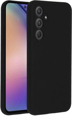 Accezz Samsung Galaxy A55 - Liquid Silicone Backcover - Schokabsorberend - Zwart