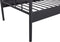 WOOOD Moos Bed - Staal - Zwart - 107x209x97