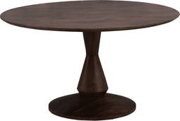 Old Inn - Eetkamertafel Mango Rond Walnoot 150cm