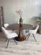 Old Inn - Eetkamertafel Mango Rond Walnoot 150cm