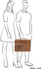 Old West Laptoptas 17,3 inch (43 cm) - Bruin