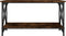 vidaXL - Salontafel - 80x45x45 - cm - bewerkt - hout - en - ijzer - gerookt - eikenkleur