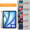 ZtotopCases iPad Air 12,9 inch - Schokbestendige full body beschermhoes - 360° draaibare polsband - Blauw