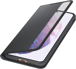 Samsung Galaxy S21+ - Smart Clear View Flip Cover - Antibacterieel - Zwart
