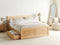 OLENDON - Bed met 2 lades - Lichthout - 140 x 200 cm - Dennenhout