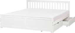 OLENDON - Bed met 2 lades - Wit - 180 x 200 cm - Dennenhout