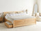 OLENDON - Bed met 4 lades - Lichthout - 160 x 200 cm - Dennenhout