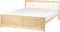 OLENDON - Tweepersoonsbed - Lichthout - 160 x 200 cm - Dennenhout