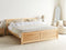 OLENDON - Tweepersoonsbed - Lichthout - 160 x 200 cm - Dennenhout