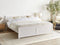 OLENDON - Tweepersoonsbed - Wit - 180 x 200 cm - Dennenhout