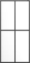 vidaXL - Inloopdouchewand - 100x195 - cm - transparant - gehard - glas