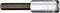 Stahlwille 44 A 3/16 01450012 1/4 (6.3 mm) Schroevendraaierdop 3/16 1/4 (6.3 mm)