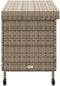 vidaXL - Tuinbox - met - wielen - 110x55x73 - cm - poly - rattan - grijs