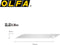 Olfa SAC-1 - Grafische cutter - Roestvrij staal - 135 mm