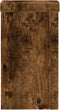 vidaXL - Plantenstandaards - 2 - st - 10x10x18 - cm - bewerkt - hout - gerookt - eiken