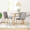 vidaXL - Eetkamerstoelen - draaibaar - 2 - st - stof - taupe