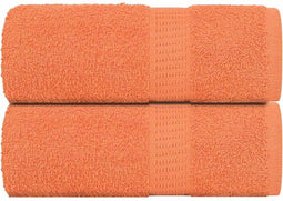 vidaXL - Zeepdoekjes - 2 - st - 30x30 - cm - 360 - g/m² - 100% - katoen - oranje