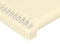 vidaXL - Hoofdborden - 2 - st - 80x5x78/88 - cm - kunstleer - crèmekleurig