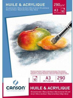 Olie Acrylblok Canson Graduate A3 290gr 20vel