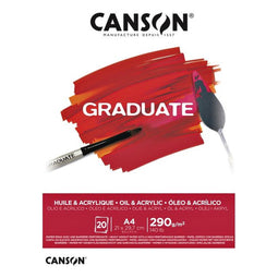 Olie Acrylblok Canson Graduate A4 290gr 20vel | 5 stuks