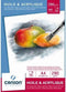 Olie Acrylblok Canson Graduate A4 290gr 20vel