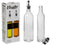 Olie- En Azijnfles 500 Ml Glas/rvs Transparant 2 Stuks