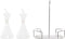 Olie en azijnset DKD Home Decor 200 ml 19,5 x 10 x 23,5 cm Metaal Transparant 2 Stuks Borosilicaatglas