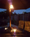 Olielamp/stormlantaarn Outside - zwart - 11,7 x 15,7 x 24 cm - Camping / tuin lantaarn voor lampenolie