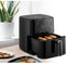 Olievrije friteuse - ARTHUR MARTIN - Airfryer 5 L - 1400 W - Touchscreen - 7 kookvoorinstellingen - Zwart