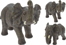 Olifant beeld 25 cm 2ass cement