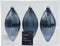 Olijf glas d6h13 cm nachtblauw 3st