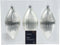 Olijf glas d6h13 cm zilver 3st