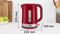 Bosch TWK6A514 - Waterkoker - 1,7l 2200W - Grijs Rood