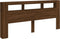 Hoofdeinde met LED 220x18,5x103,5 cm bewerkt hout bruineiken
