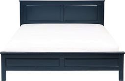 OLIVET - Tweepersoonsbed - Blauw - 160 x 200 cm - Dennenhout