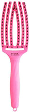 Olivia Garden Borstel Fingerbrush Boar & Nylon Bubble Pink 1St